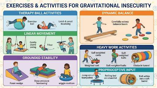 Gravitational Insecurity Exercises and Activities