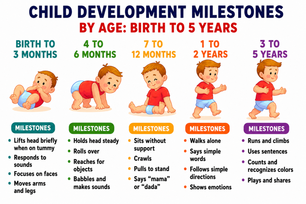 Child Development Milestone By Age