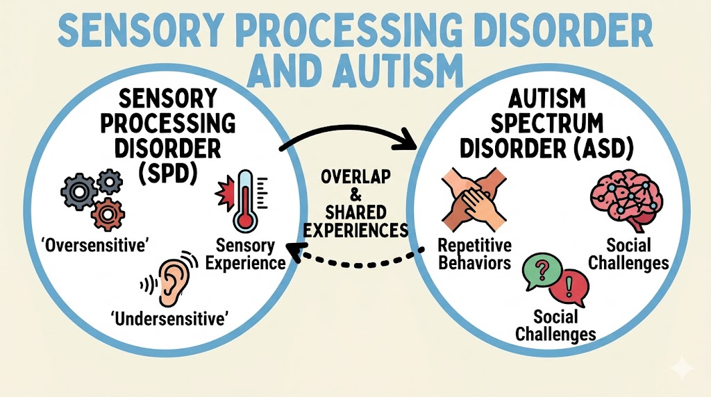 Sensory Processing Disorder and Autism: Understanding the Differences and Overlap