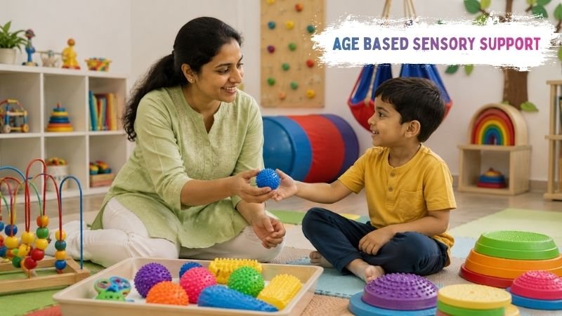 Age-based sensory support activities for children