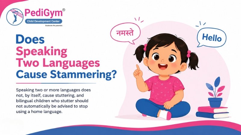 Does speaking two languages cause stammering in children